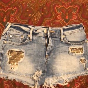 True Religion jean shorts